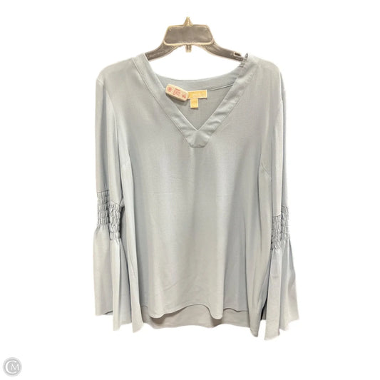 Top Long Sleeve By Michael By Michael Kors In Blue, Size: L