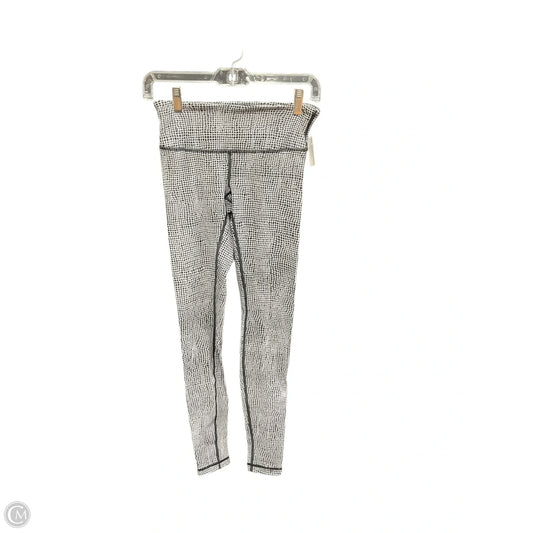 Athletic Leggings By Lululemon In Black & Cream, Size: 4