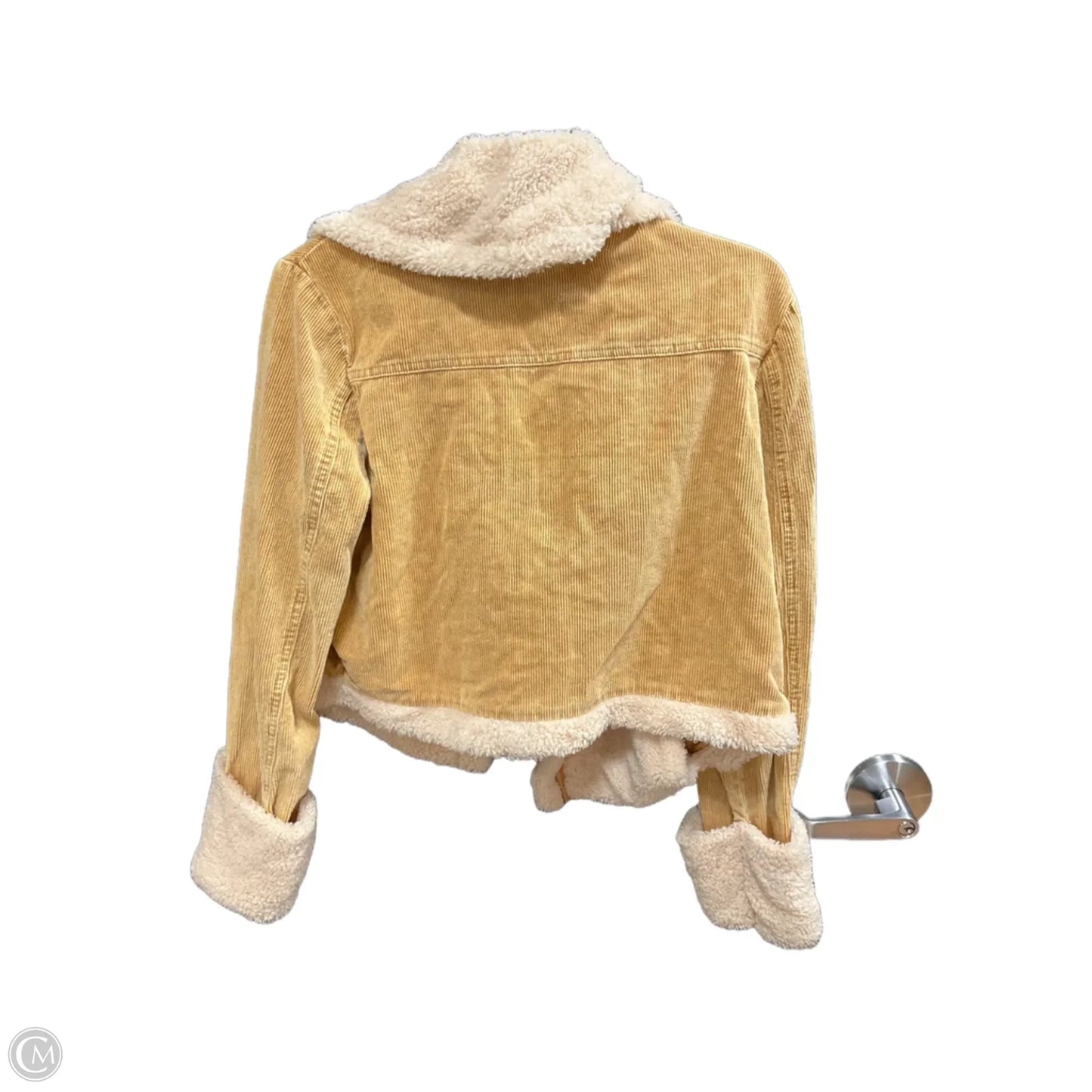 Jacket Faux Fur & Sherpa By Mazik In Brown, Size: S