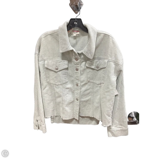 Blouse Long Sleeve By Andree By Unit In Green, Size: L