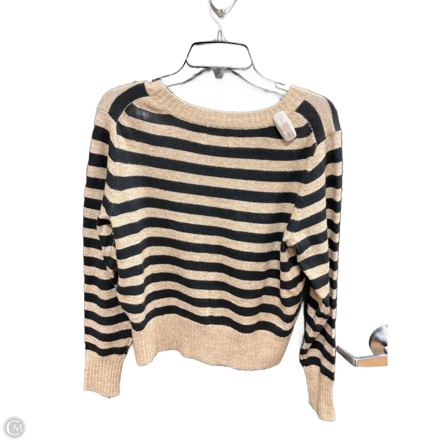 Top Long Sleeve By Sonoma In Striped Pattern, Size: M
