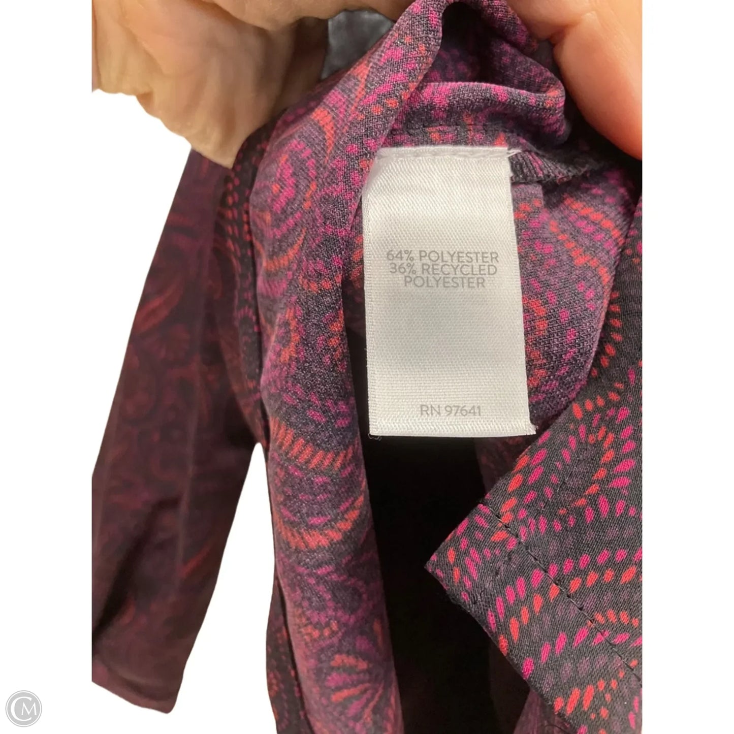 Top Long Sleeve By J. Jill In Maroon, Size: L