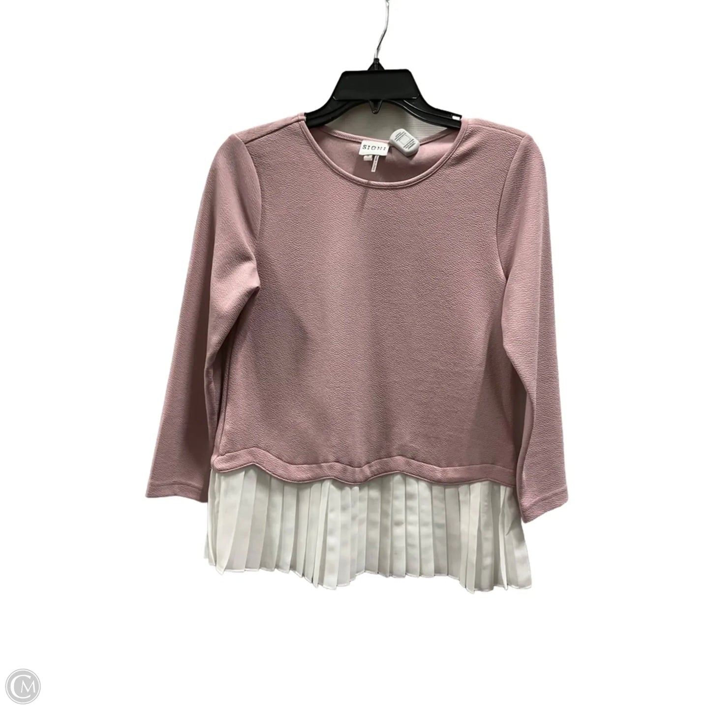 Top Long Sleeve By Sioni In Pink, Size: S