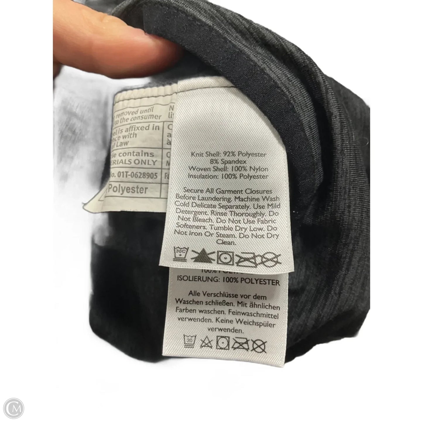 Athletic Jacket By Eddie Bauer In Black, Size: S