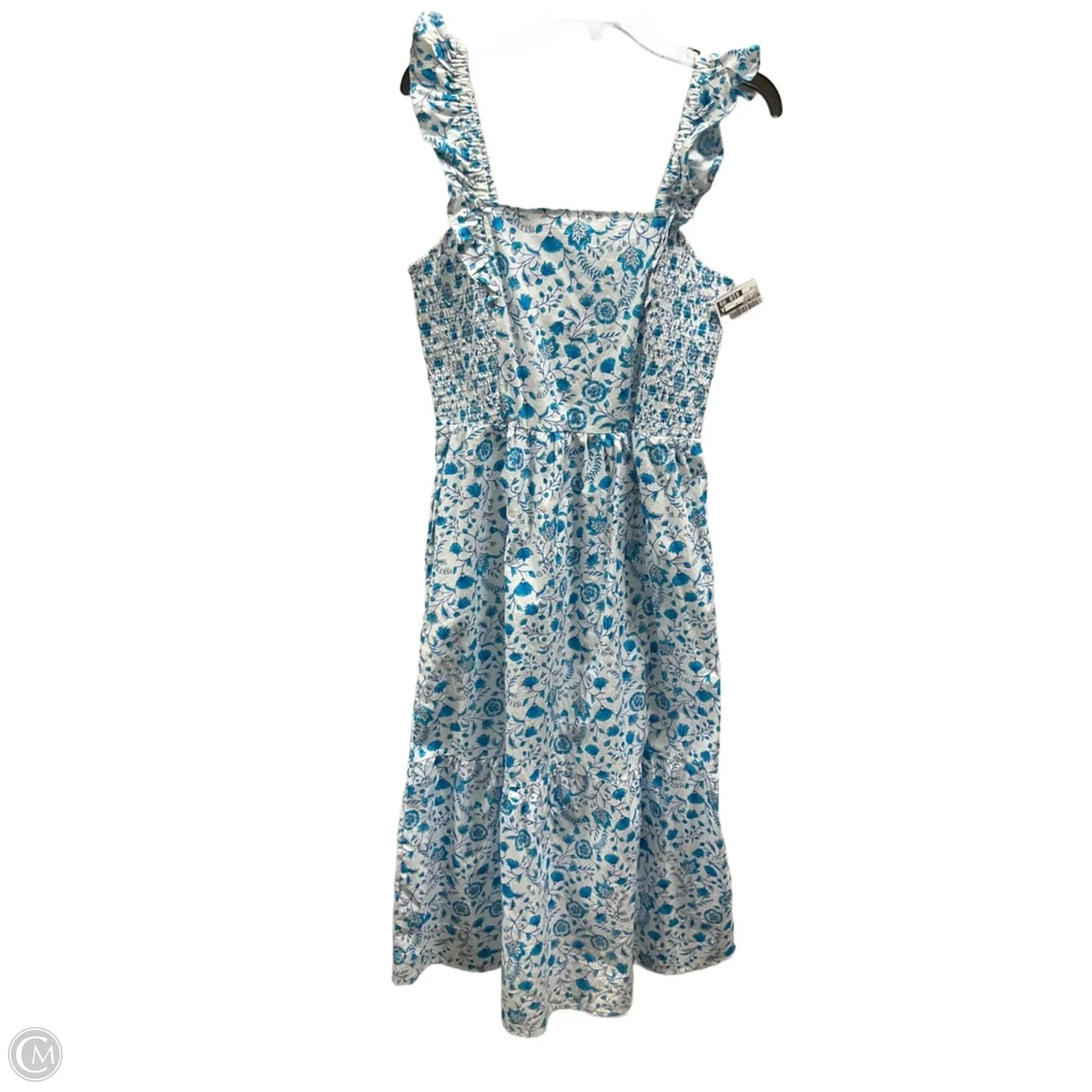 Dress Casual Maxi By Draper James In Blue & White, Size: M