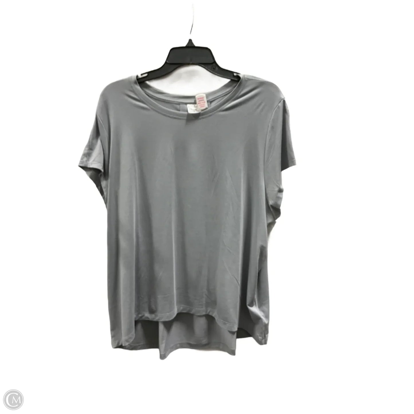 Athletic Top Short Sleeve By Athleta In Grey, Size: Xl