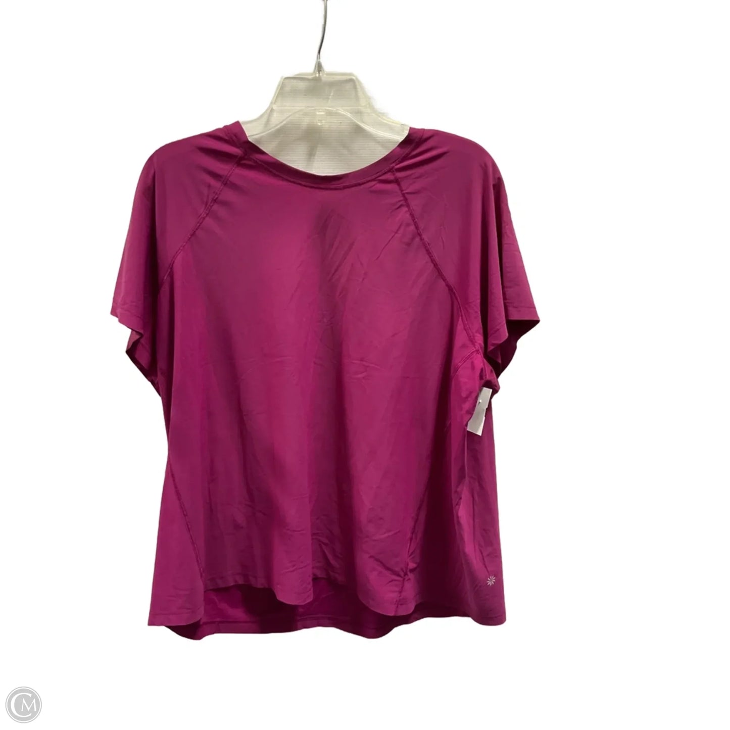 Athletic Top Short Sleeve By Athleta In Purple, Size: 1x