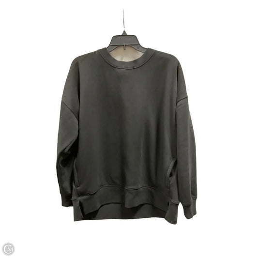 Athletic Sweatshirt Crewneck By Zella In Black, Size: L