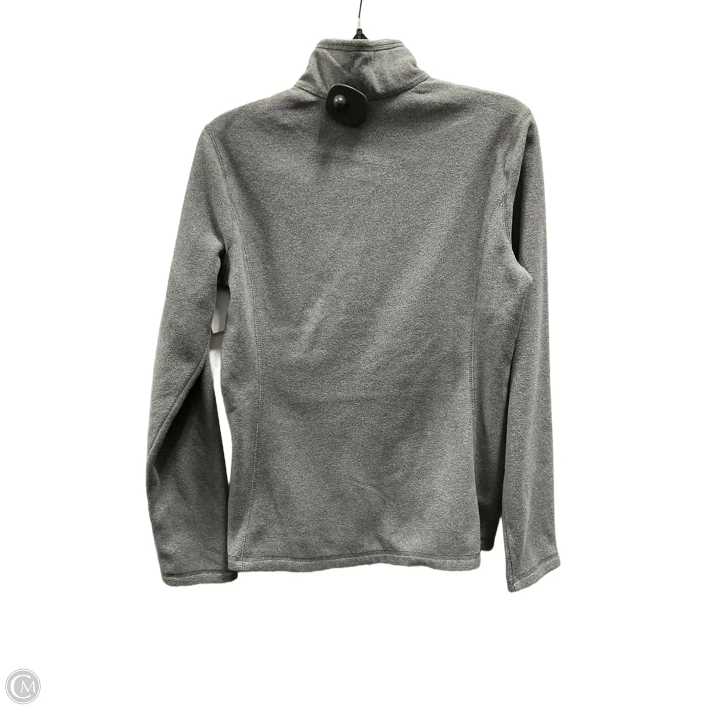 Athletic Top Long Sleeve Collar By Eddie Bauer In Grey, Size: S