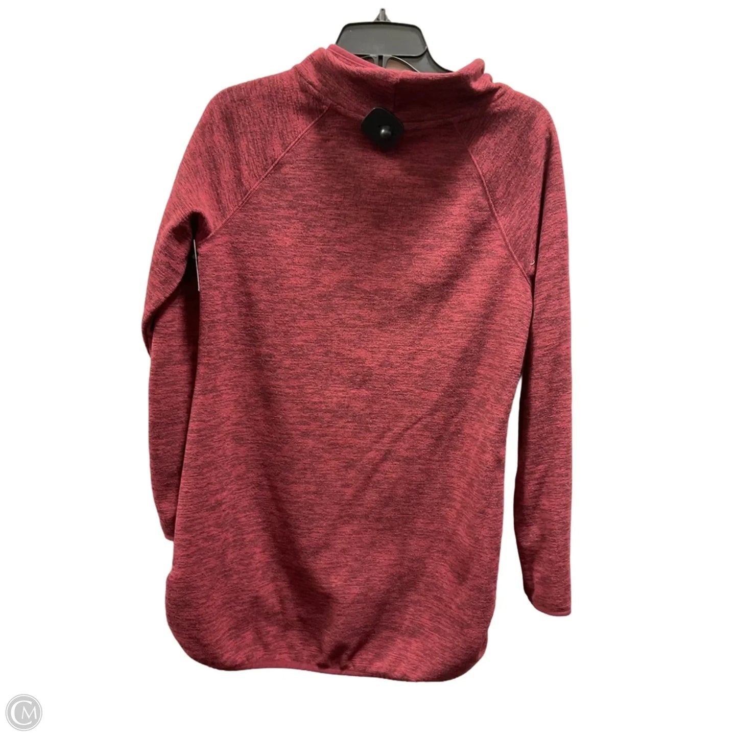 Athletic Top Long Sleeve Collar By Tek Gear In Red, Size: S