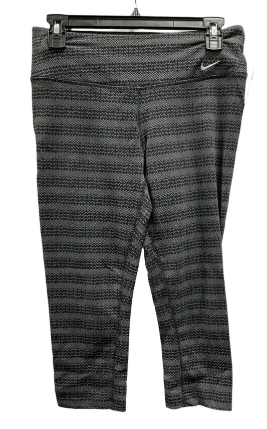 Athletic Leggings Capris By Nike In Grey, Size: M