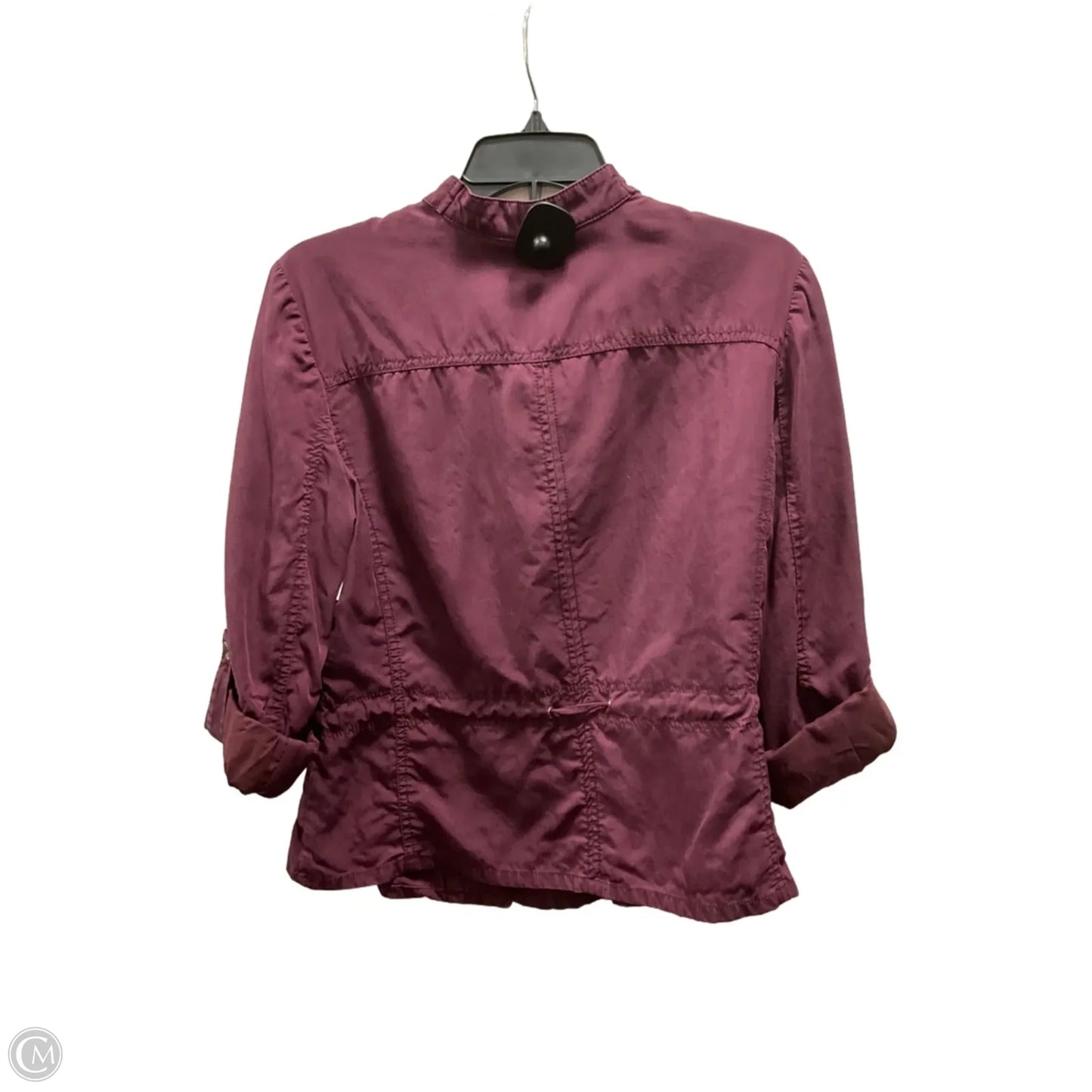 Jacket Shirt By White House Black Market In Maroon, Size: 8