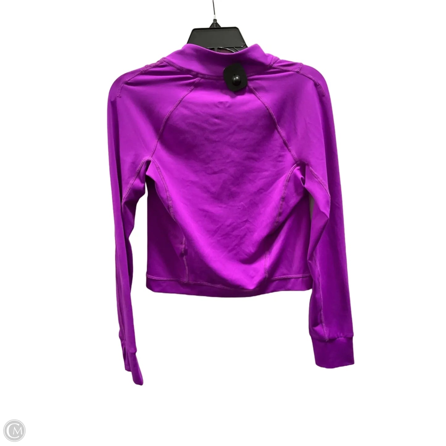 Athletic Top Long Sleeve Collar By Apana In Purple, Size: S