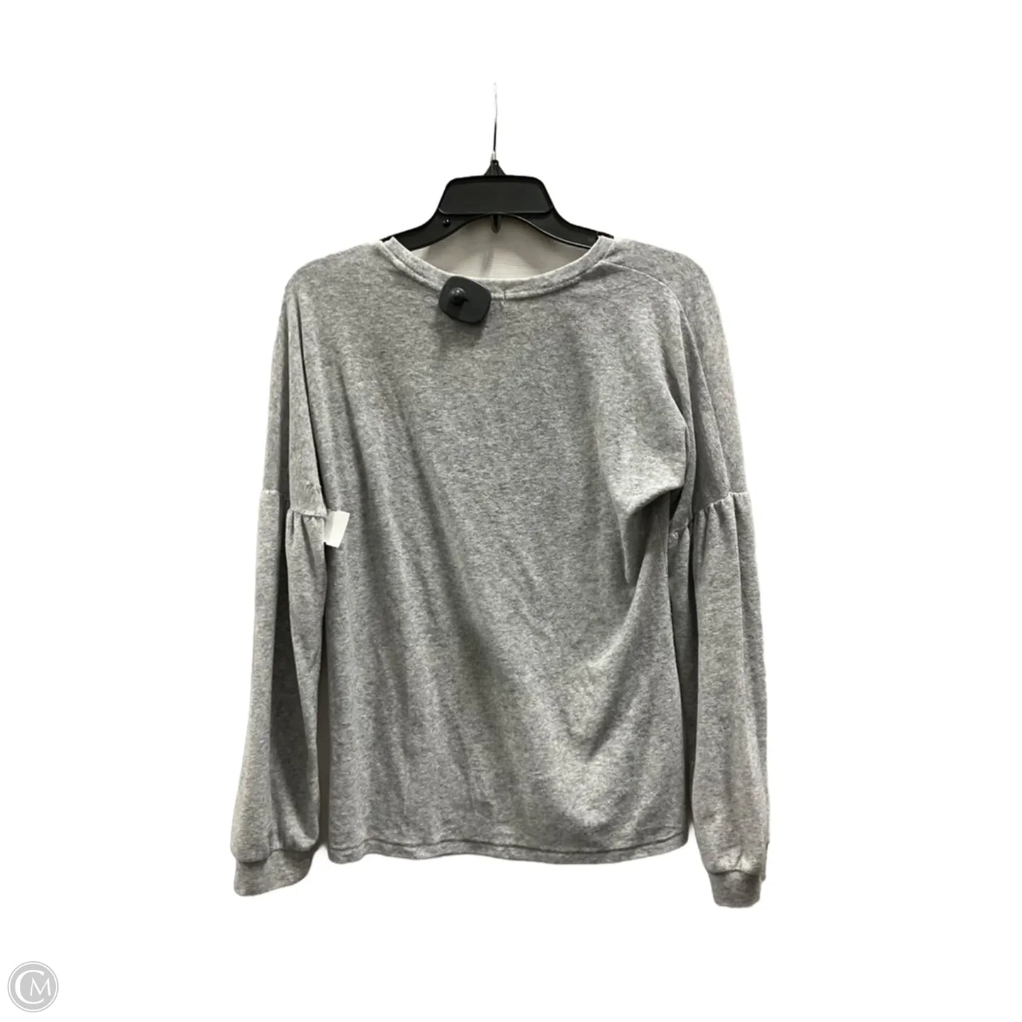Top Long Sleeve By Cmc In Grey, Size: S