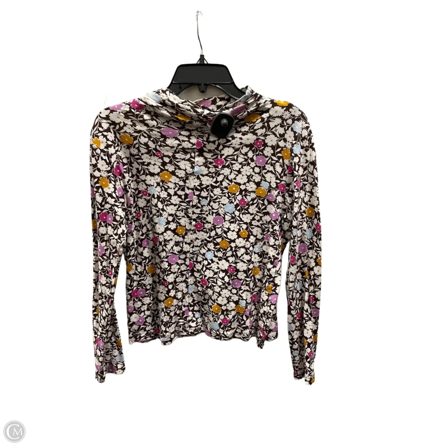 Top Long Sleeve By Ann Taylor In Floral Print, Size: M