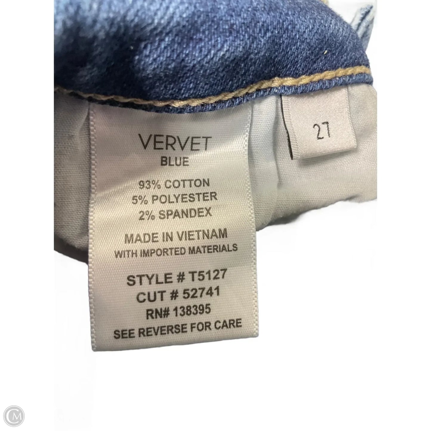 Jeans Skinny By Vervet In Blue Denim, Size: 4