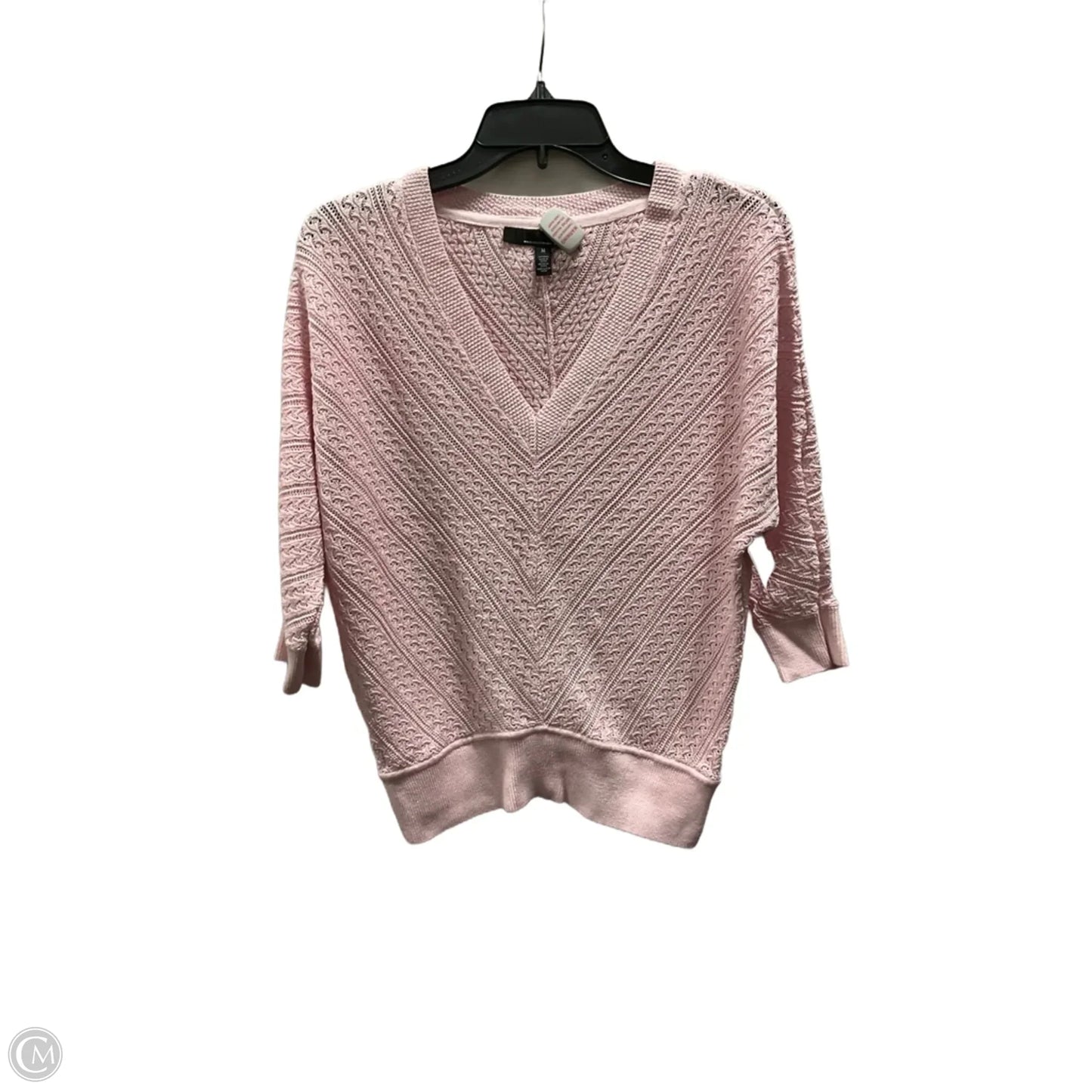 Top Long Sleeve By White House Black Market In Pink, Size: M
