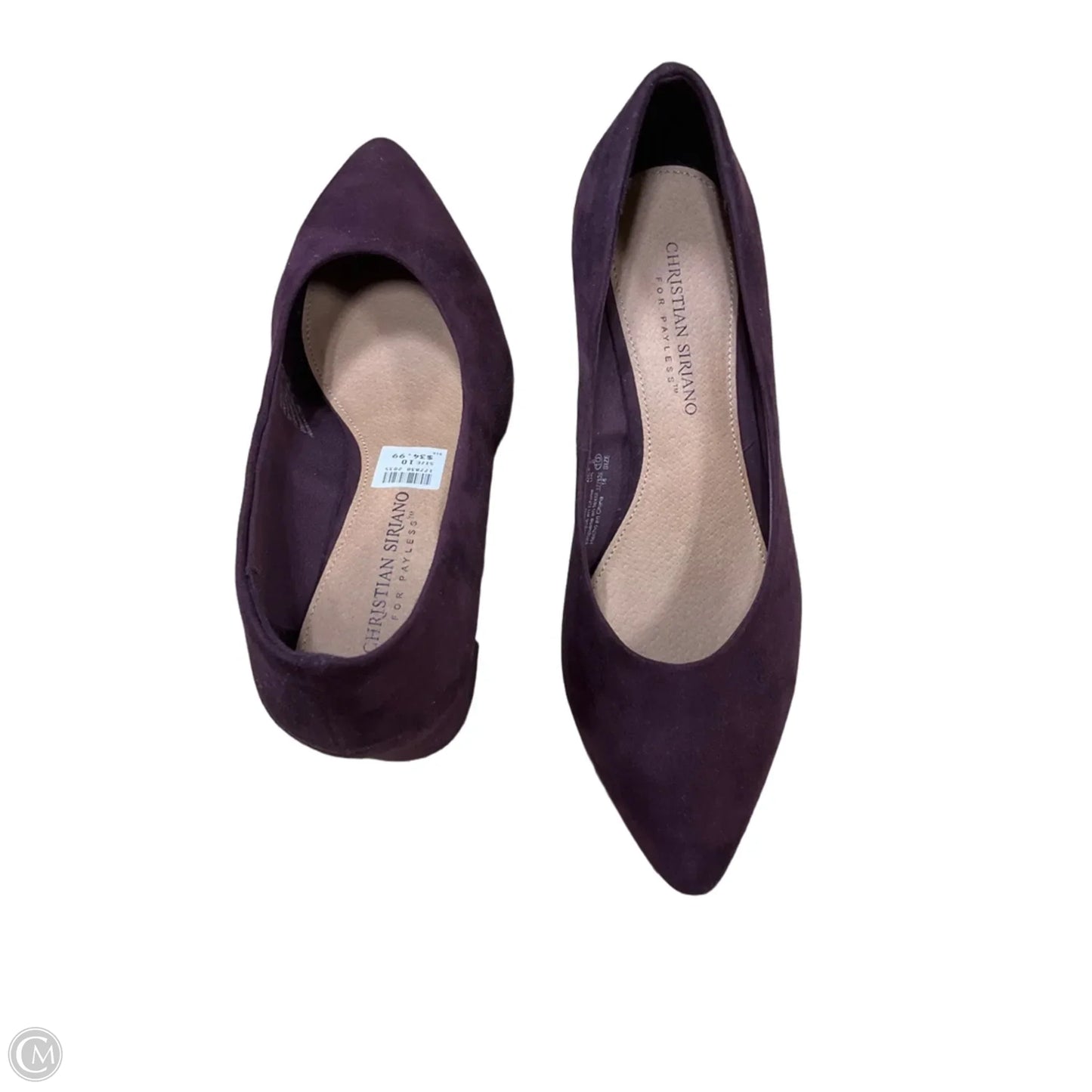 Shoes Heels Block By Christian Siriano For Payless In Maroon, Size: 10