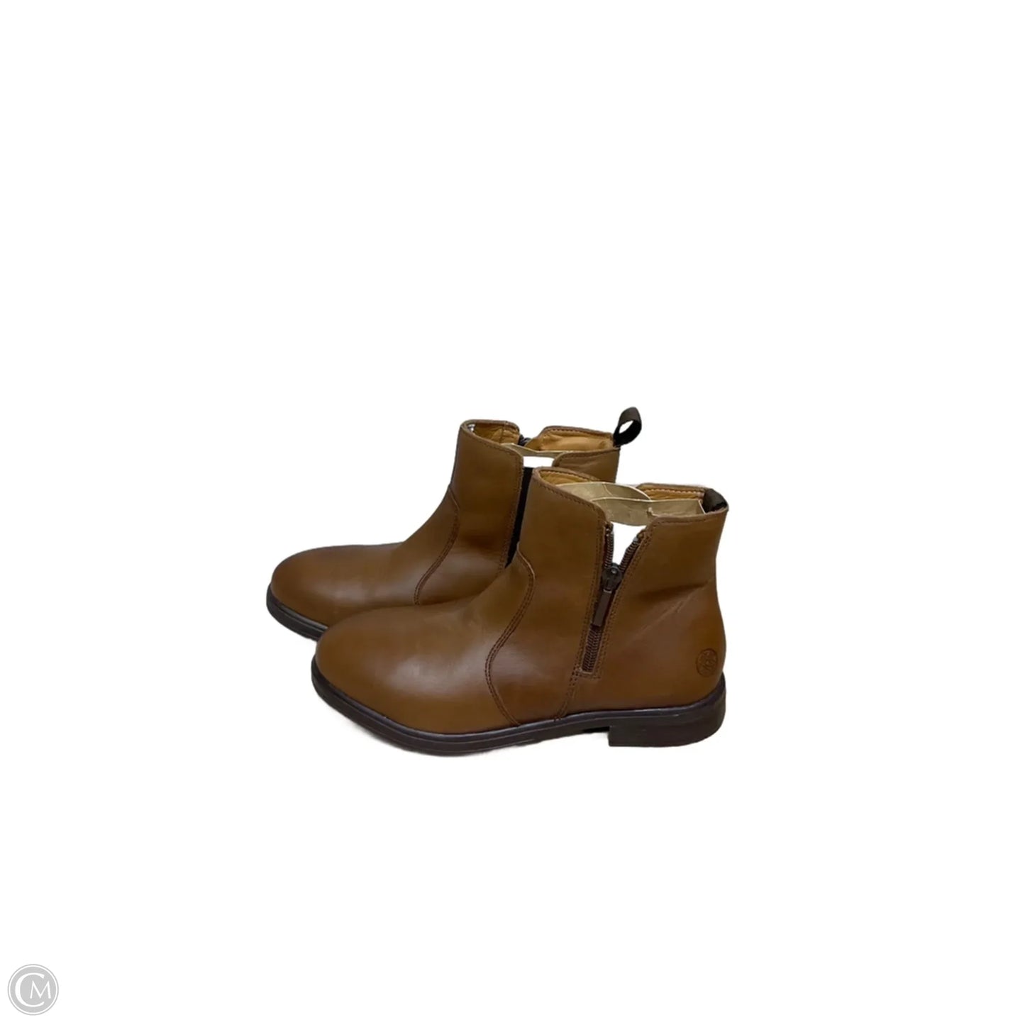 Boots Ankle Heels By Cmb In Brown, Size: 7