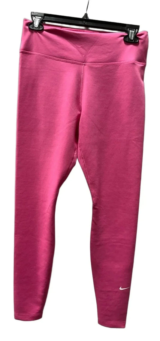 Athletic Leggings By Nike In Pink, Size: M