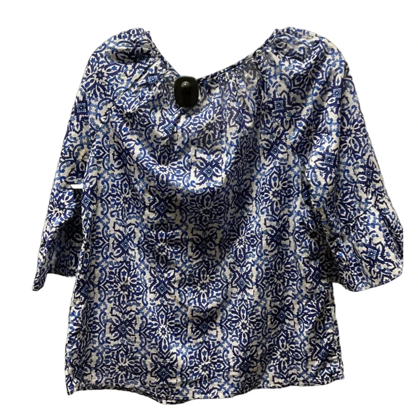 Top Long Sleeve Designer By Milly In Blue, Size: S