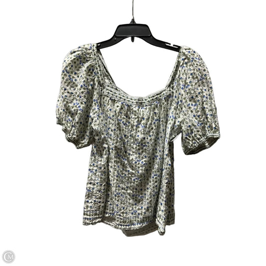 Top Short Sleeve By Max Studio In Floral Print, Size: Xl