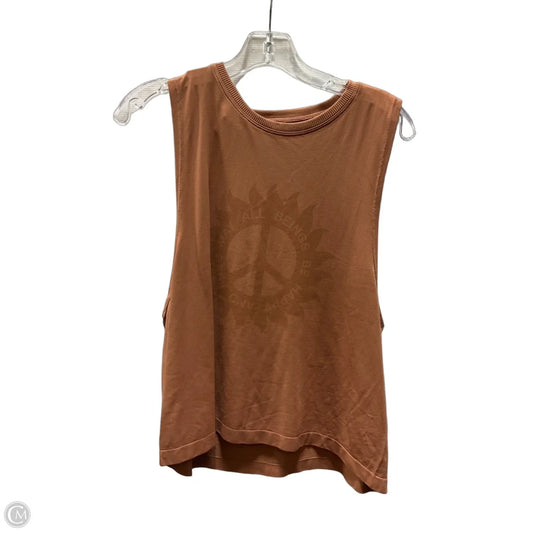 Athletic Tank Top By Spiritual Gangster In Orange, Size: M