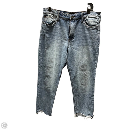 Jeans Straight By Kut In Blue Denim, Size: 12