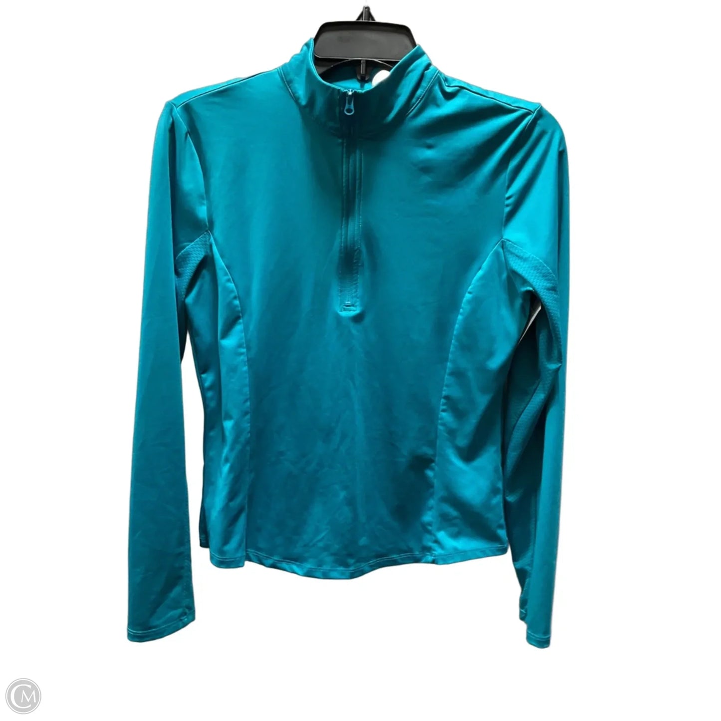 Athletic Top Long Sleeve Collar By Tommy Bahama In Teal, Size: S