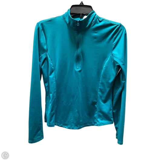 Athletic Top Long Sleeve Collar By Tommy Bahama In Teal, Size: S