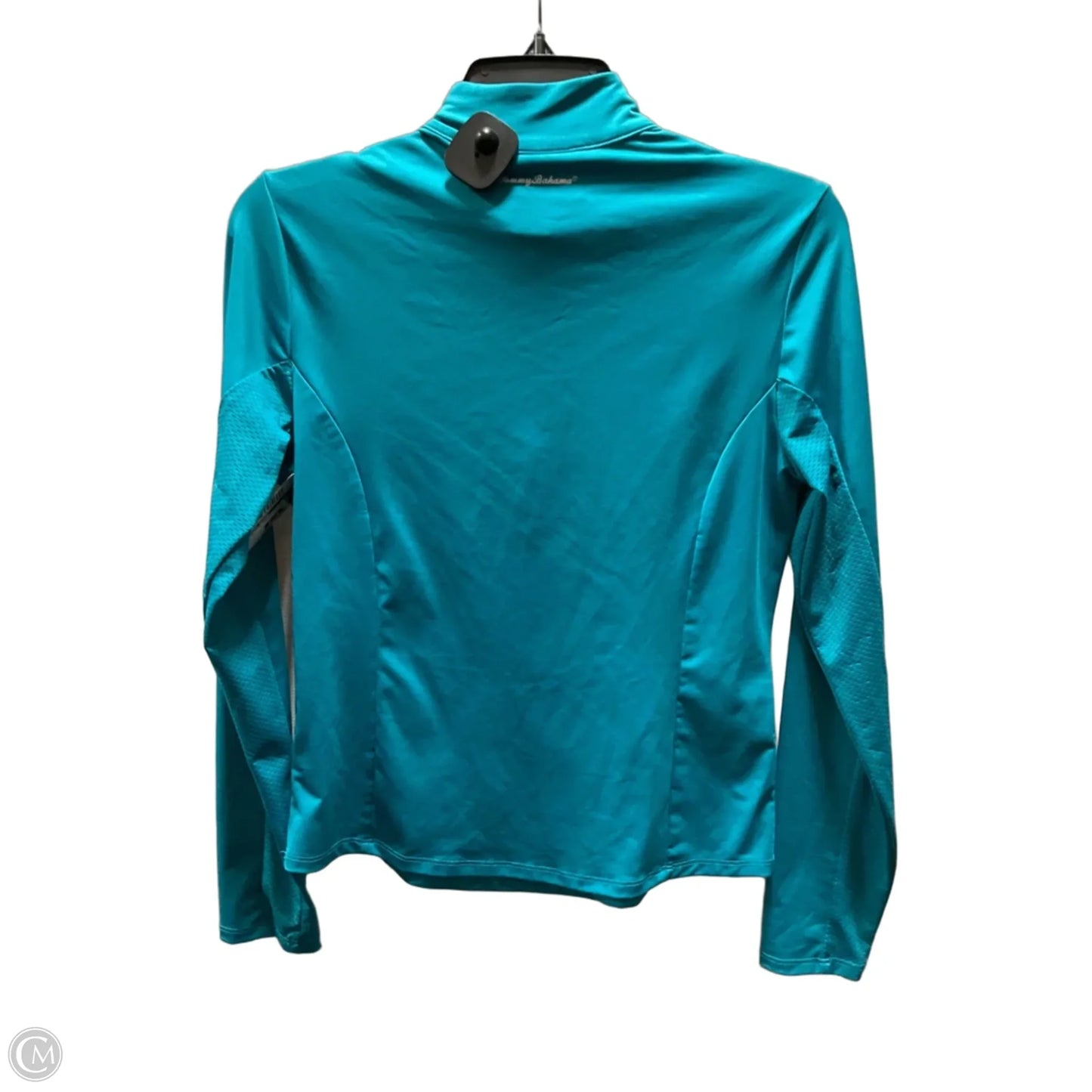Athletic Top Long Sleeve Collar By Tommy Bahama In Teal, Size: S