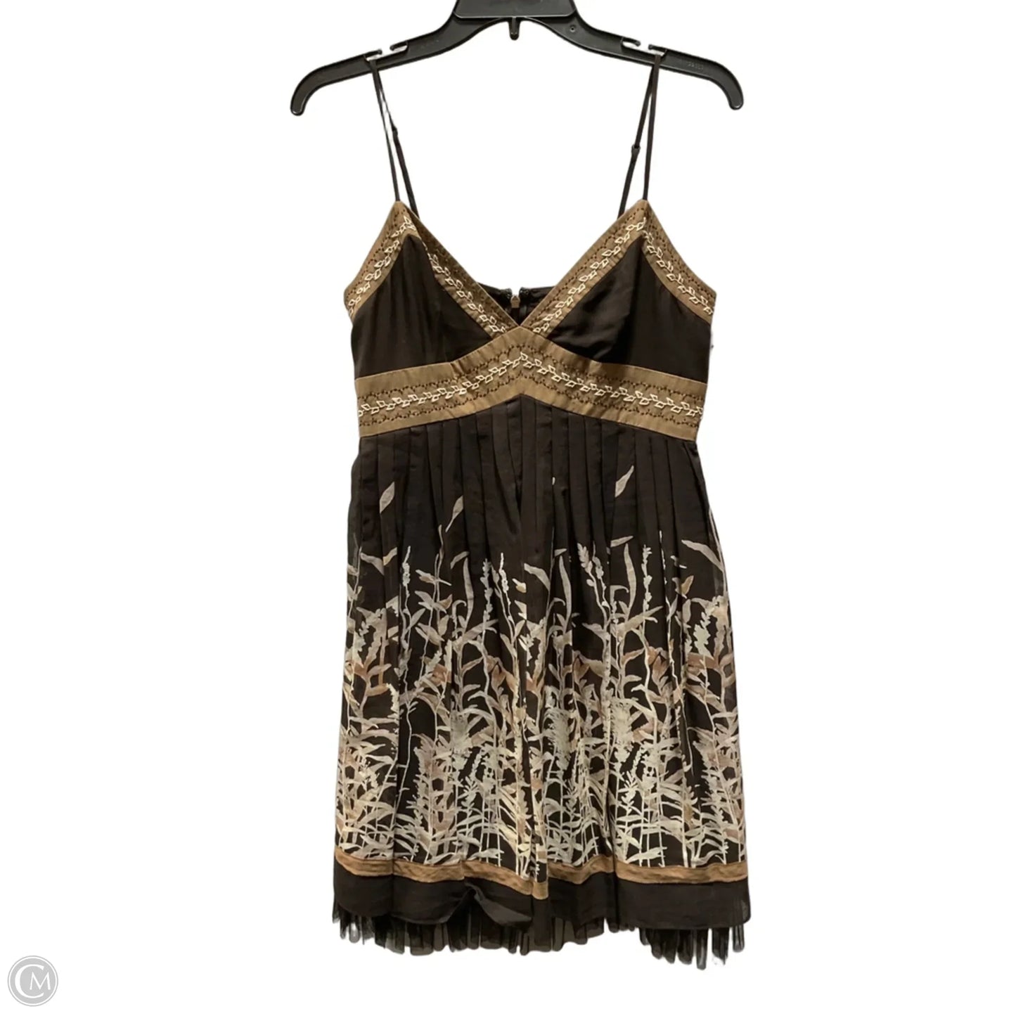 Dress Casual Short By Bcbgmaxazria In Brown, Size: 8