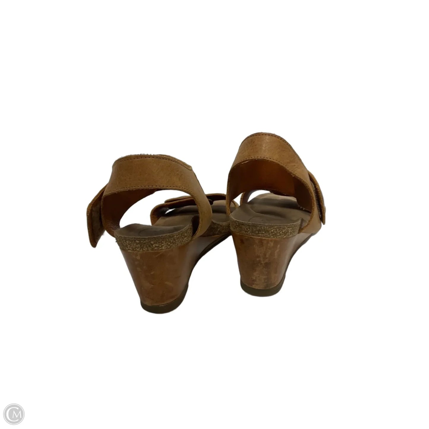 Sandals Heels Wedge By Taos In Brown, Size: 8.5