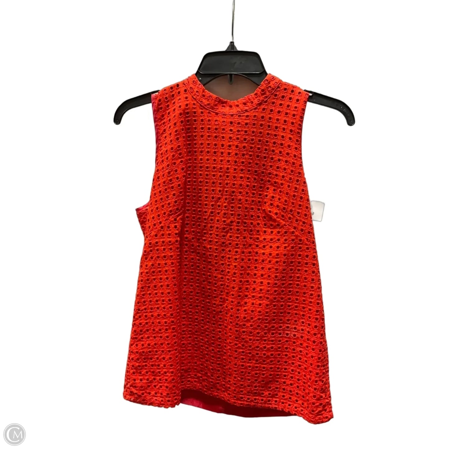 Top Sleeveless By J. Crew In Orange, Size: 4