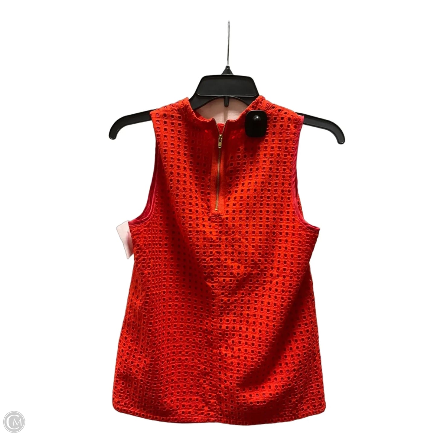 Top Sleeveless By J. Crew In Orange, Size: 4