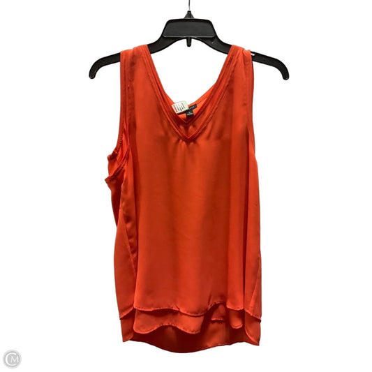 Top Sleeveless Basic By Ann Taylor In Orange, Size: M