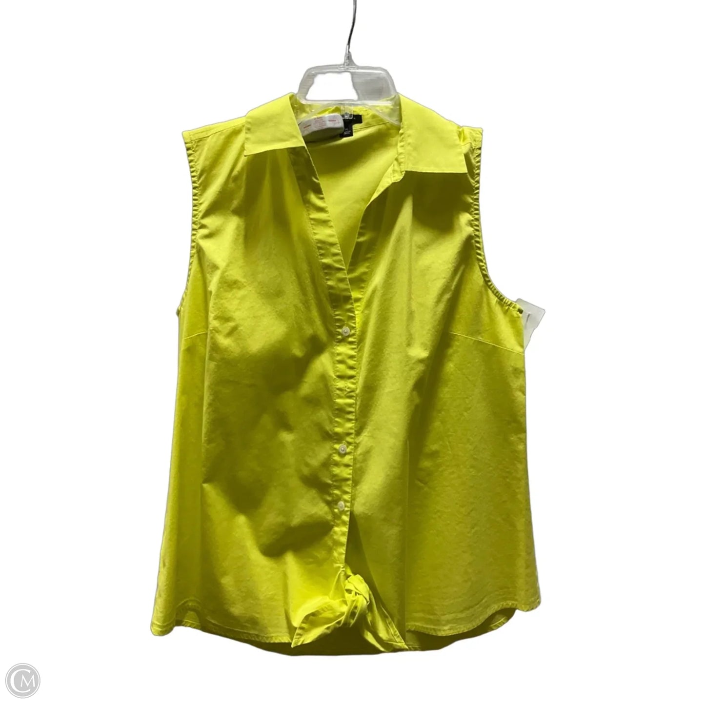 Top Sleeveless By Ann Taylor In Yellow, Size: M