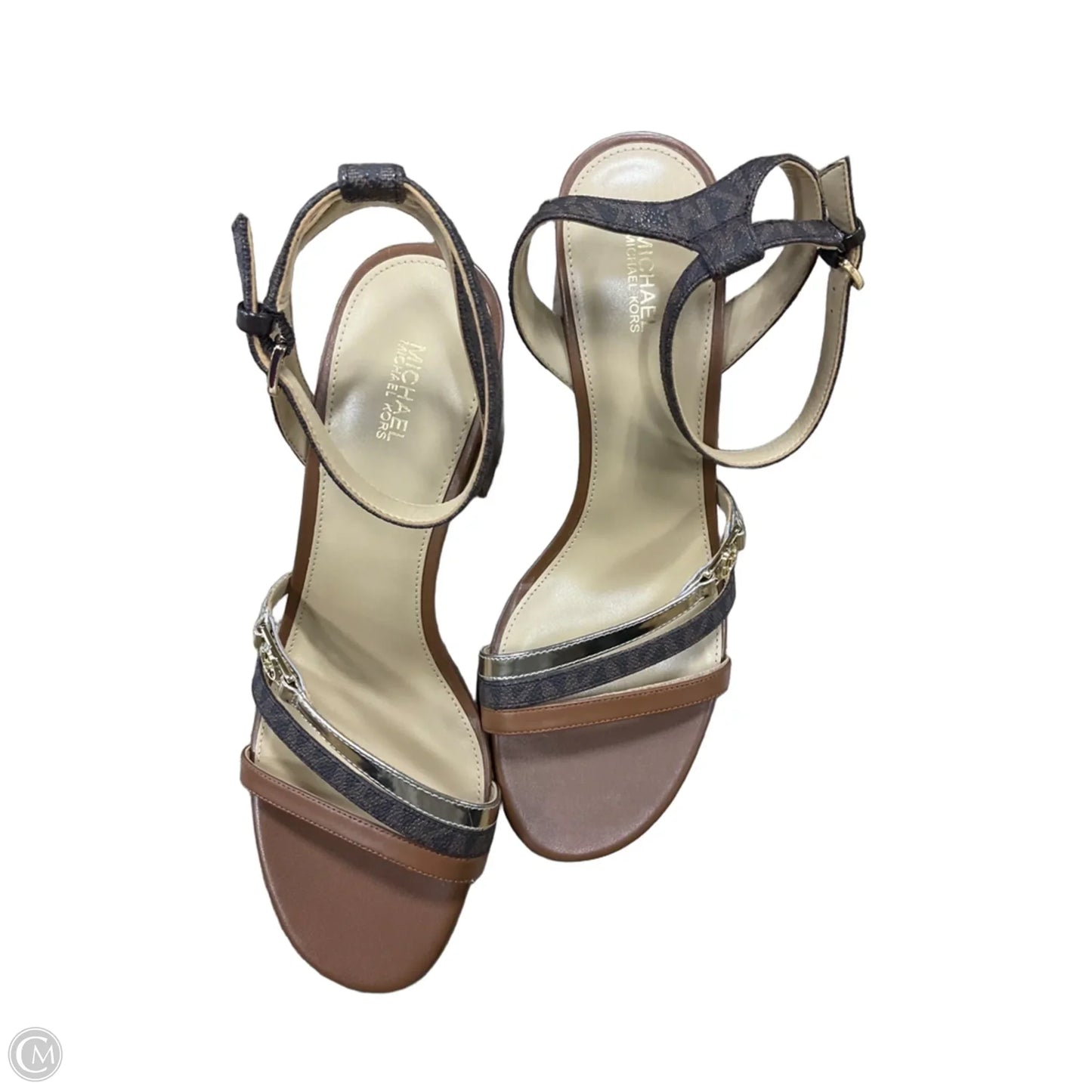 Shoes Heels Block By Michael By Michael Kors In Brown, Size: 10