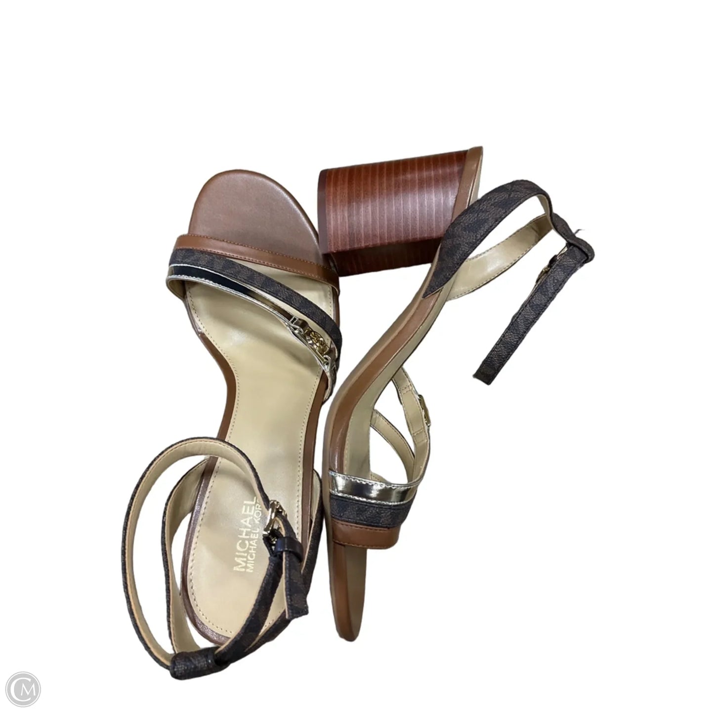 Shoes Heels Block By Michael By Michael Kors In Brown, Size: 10
