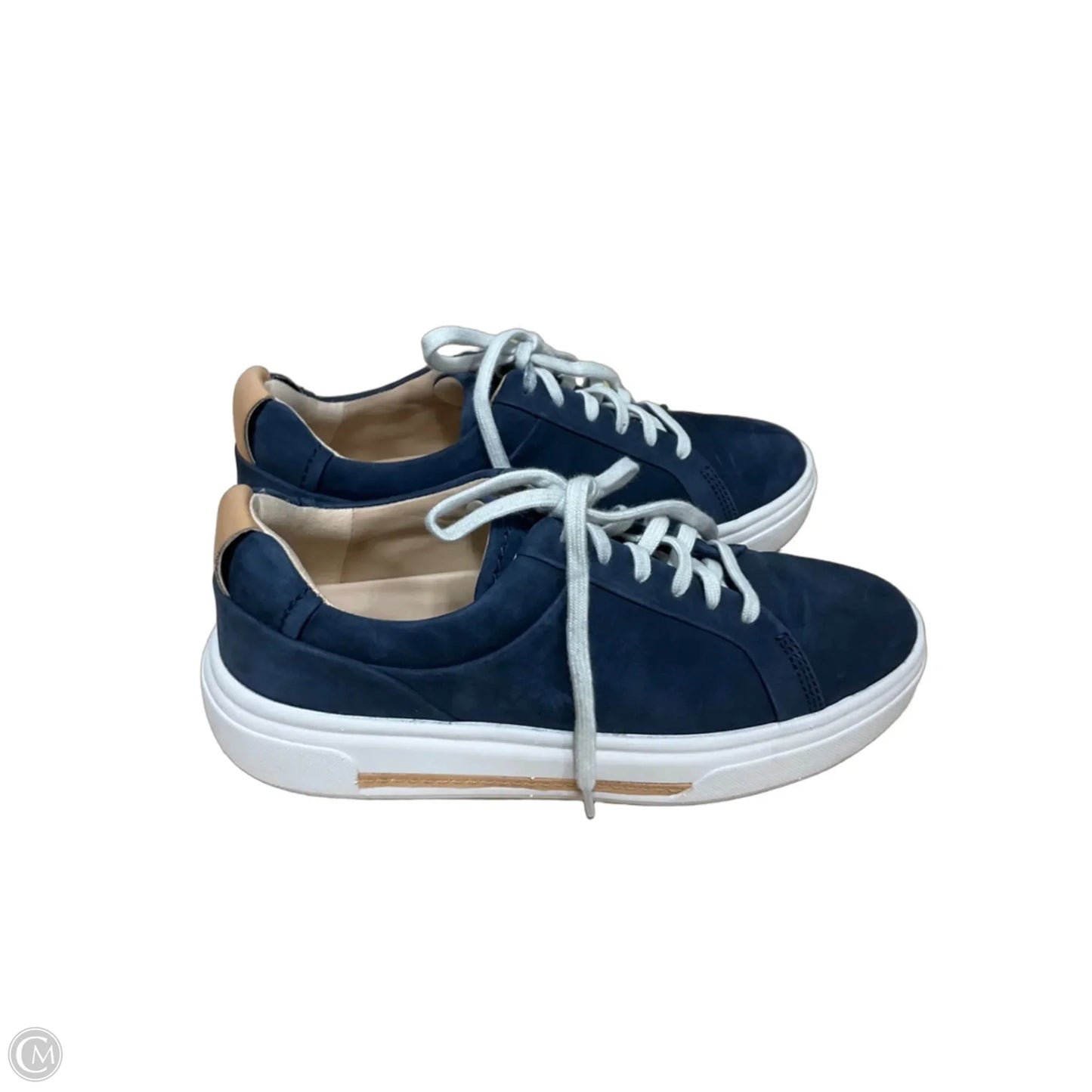 Shoes Sneakers By Clarks In Blue, Size: 7