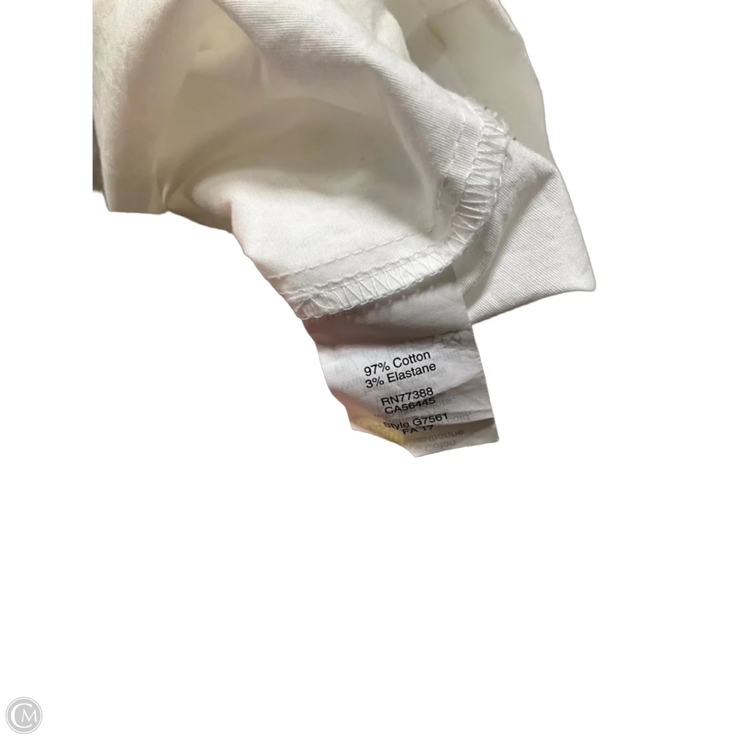 Top 3/4 Sleeve By J. Crew In White, Size: Xs