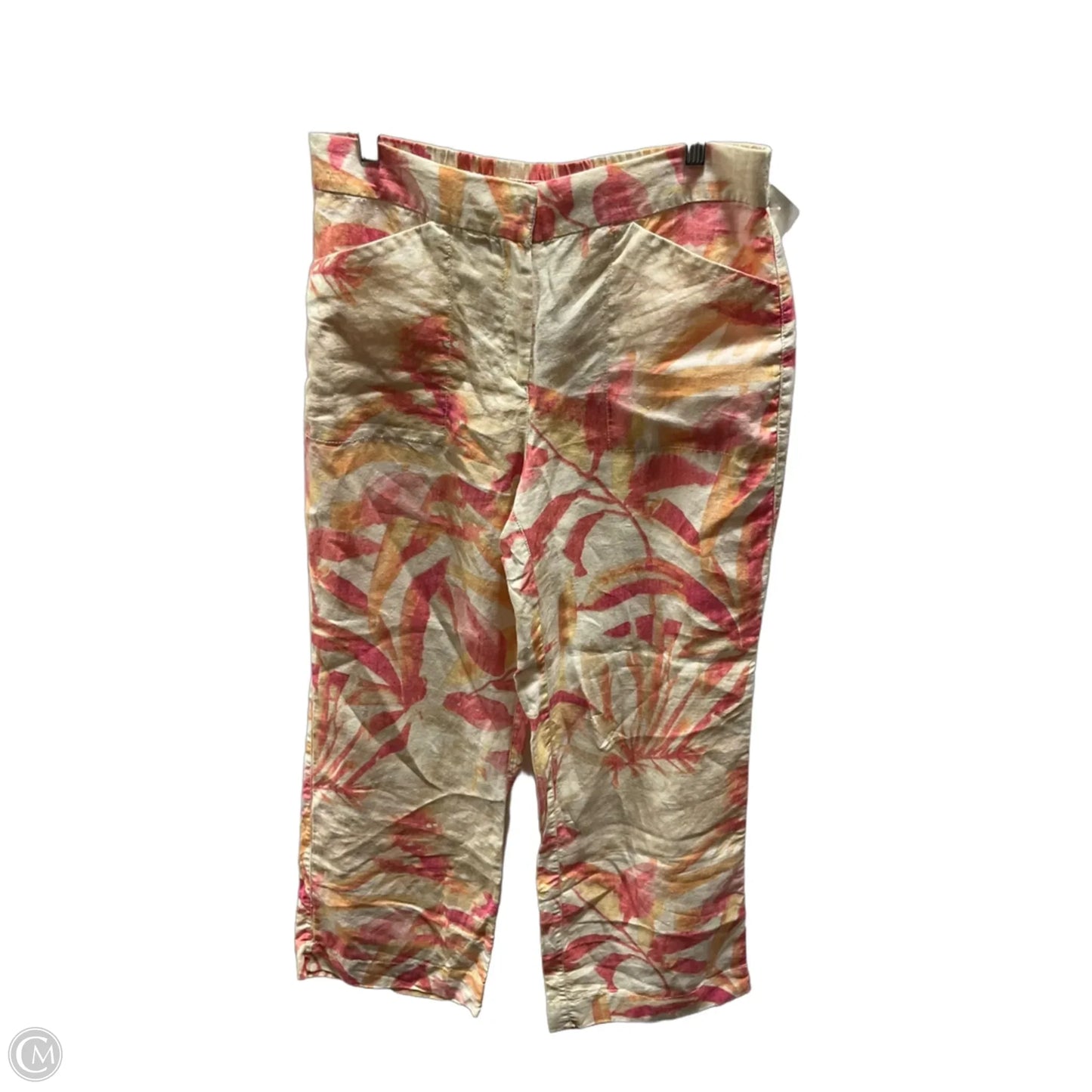 Pants Linen By Chicos In Peach, Size: S