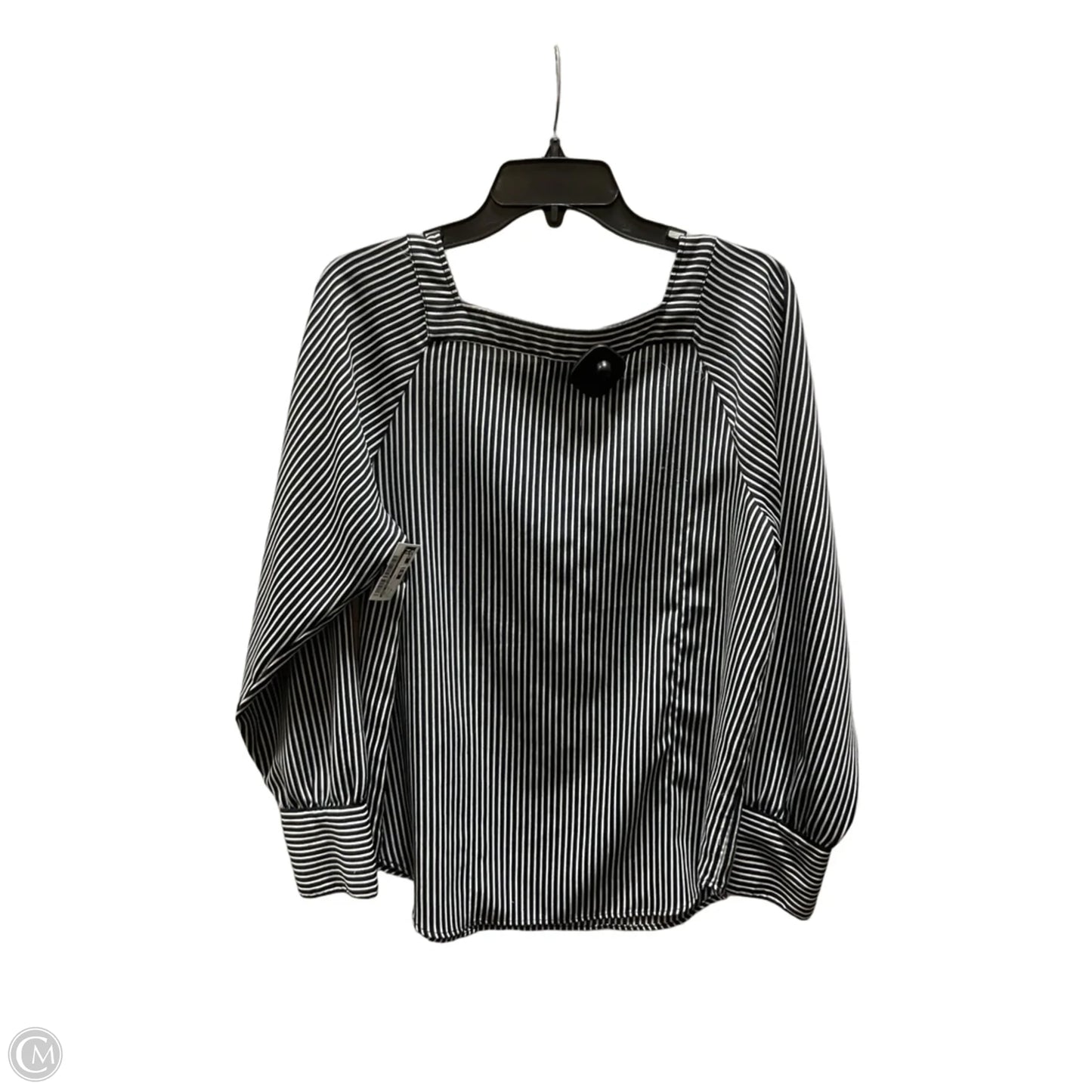 Top Long Sleeve By Ann Taylor In Striped Pattern, Size: M