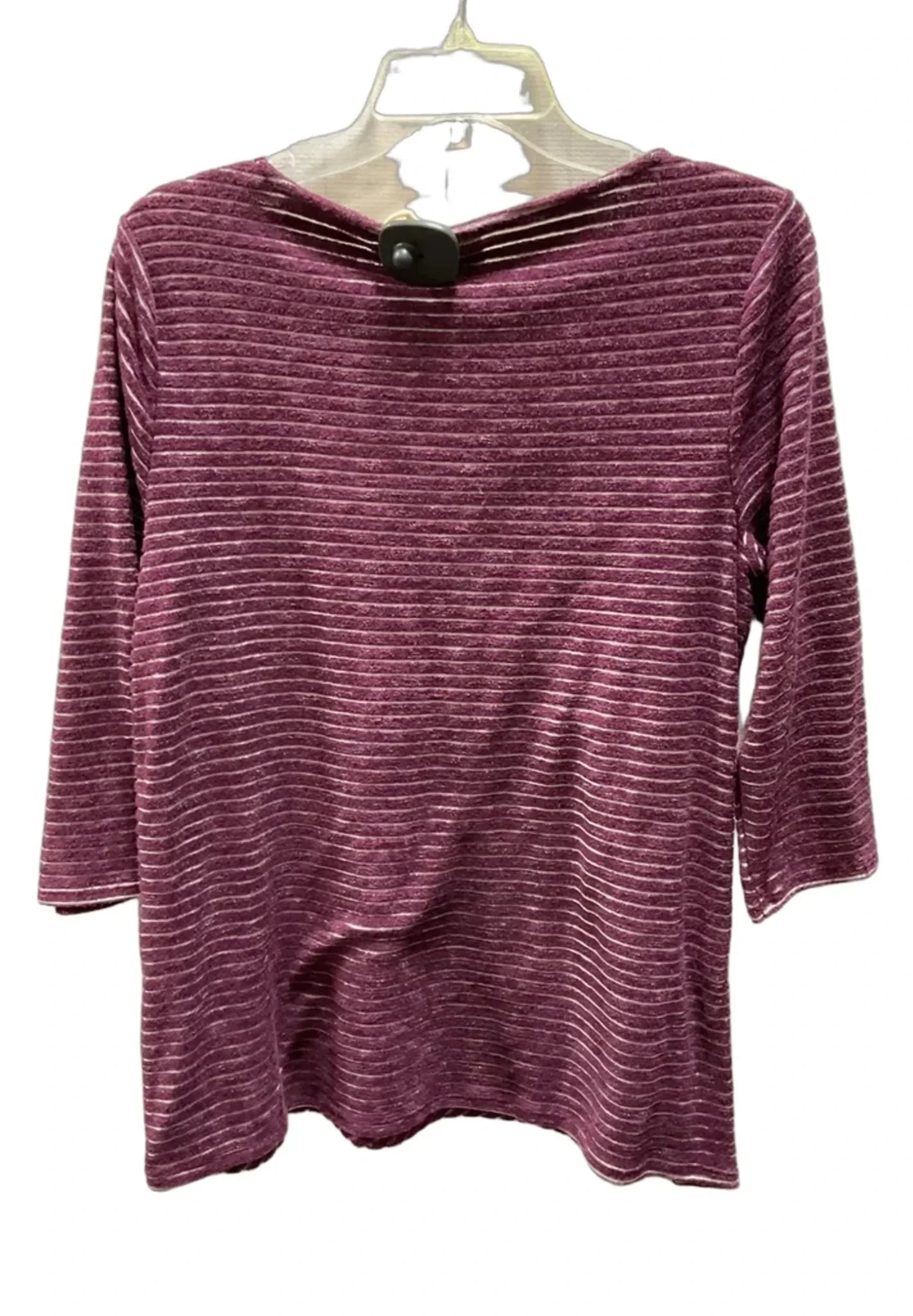 Top Long Sleeve By Chicos In Maroon, Size: M
