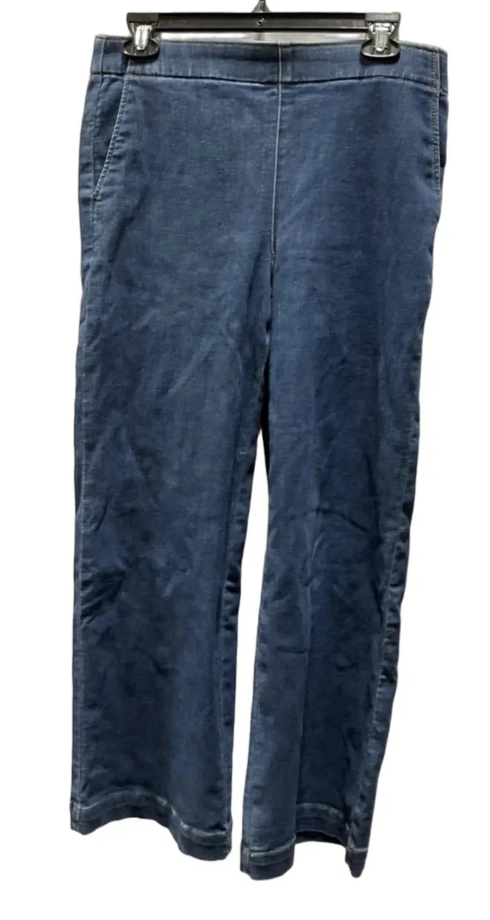 Jeans Wide Leg By Talbots In Blue Denim, Size: 8