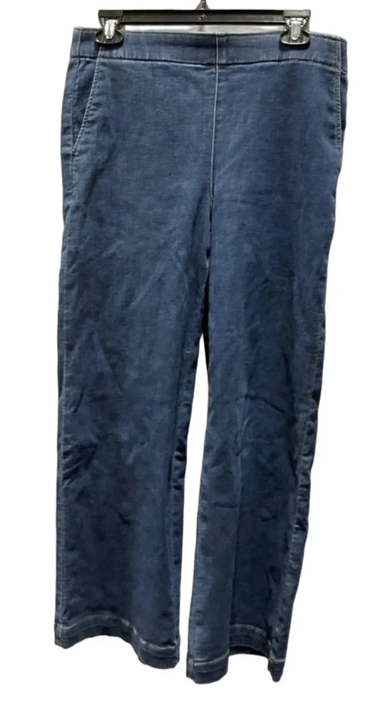 Jeans Wide Leg By Talbots In Blue Denim, Size: 8