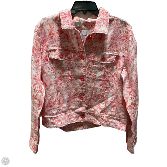 Jacket Shirt By Tommy Bahama In Red, Size: M