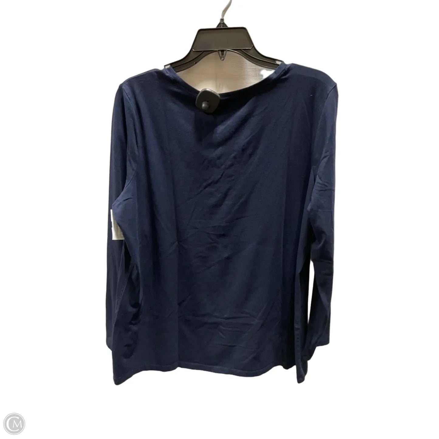 Top Long Sleeve Basic By Chicos In Navy, Size: Xl