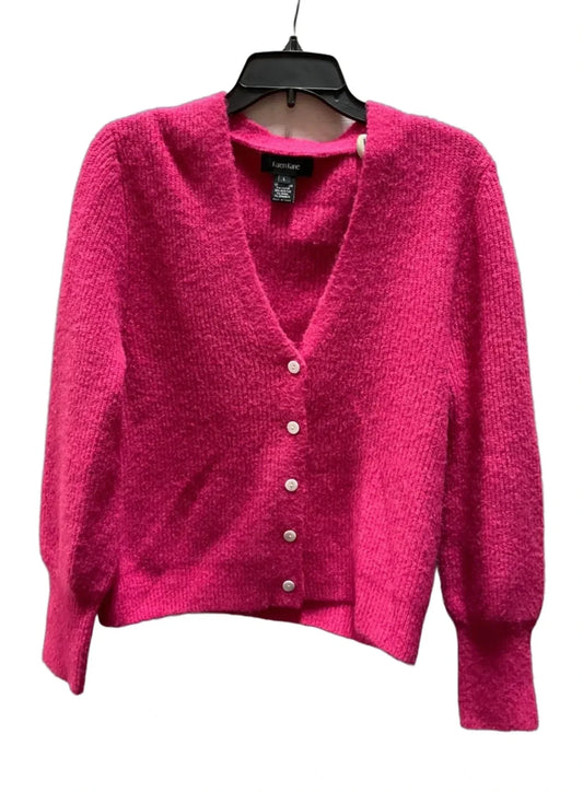 Cardigan By Karen Kane In Pink, Size: L