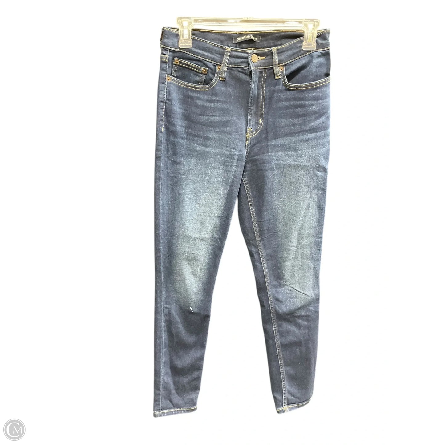Jeans Skinny By Calvin Klein In Navy, Size: 6